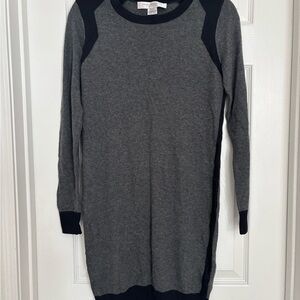 French Connection Charcoal and Black Knit Top